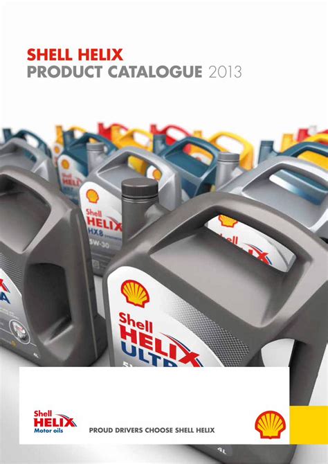 Shell Helix Product Range Page .